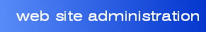 web site administration